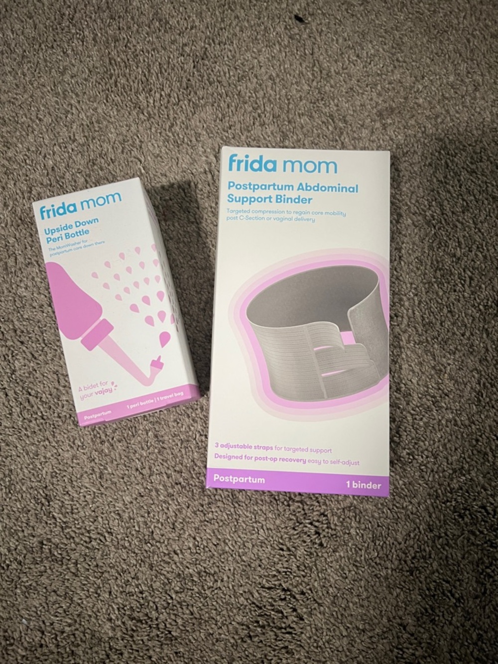 frida mom Upside Down Peri Bottle & Postpartum Abdominal Support Binder